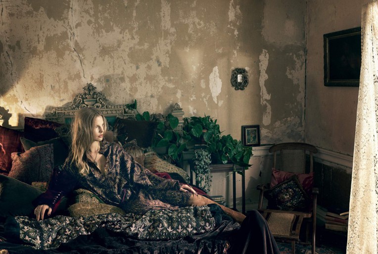 Elisabeth Erm shoot by Regan Cameron fo October 2015 issue of Harper's Bazaar UK